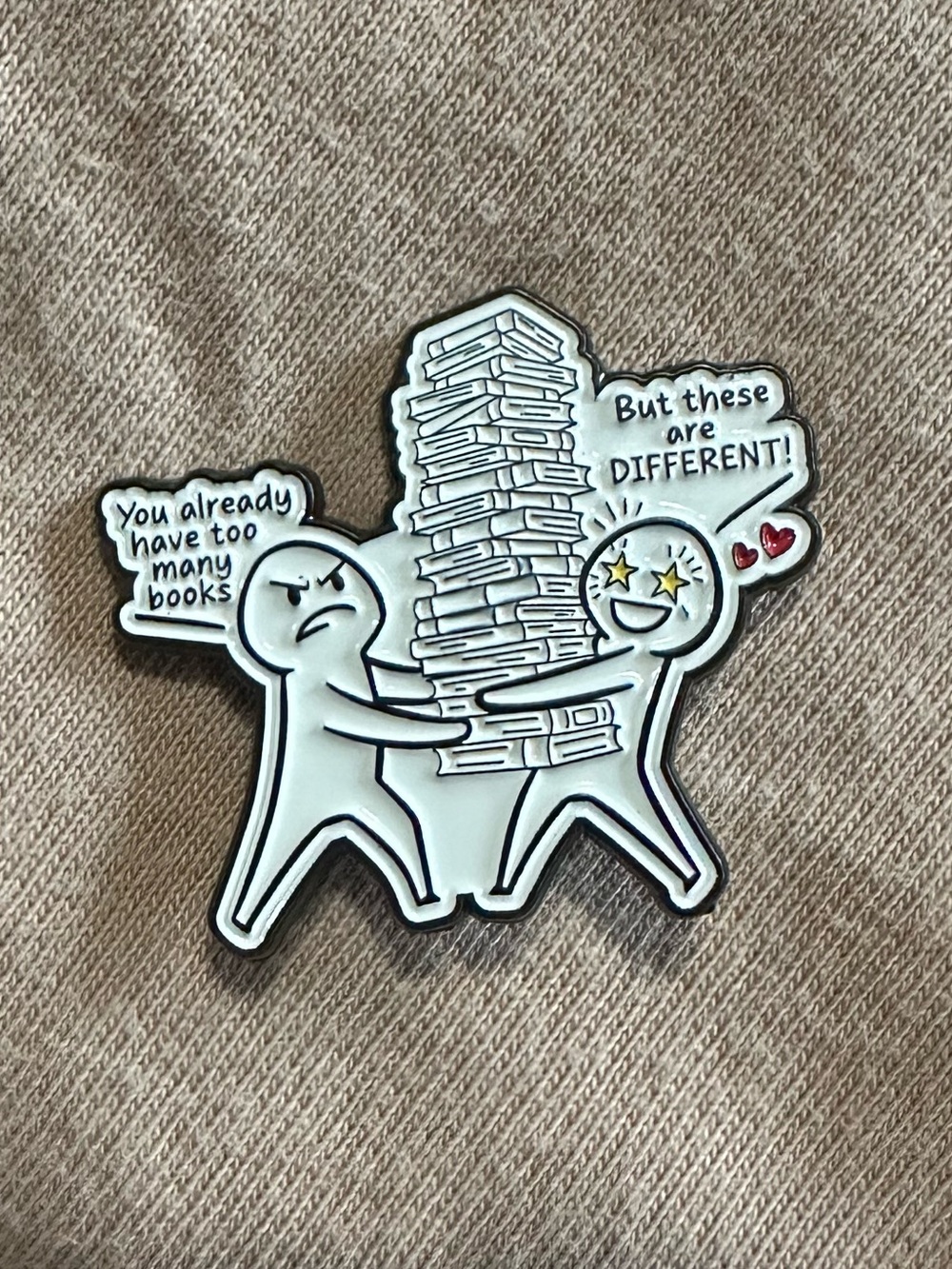Cute Book Lovers Enamel Pin